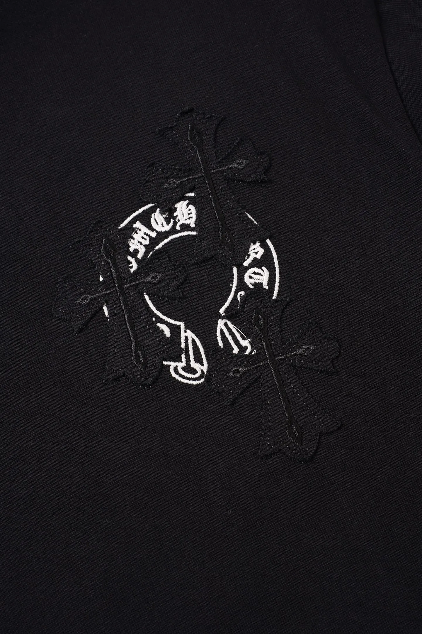 【 】 Chrome Hearts/ 32 ， ， ， ！！ ， ！ # ， ； 。 oversize ， ！ ， ！ “ ” 💏 :Black White Size:S-XL